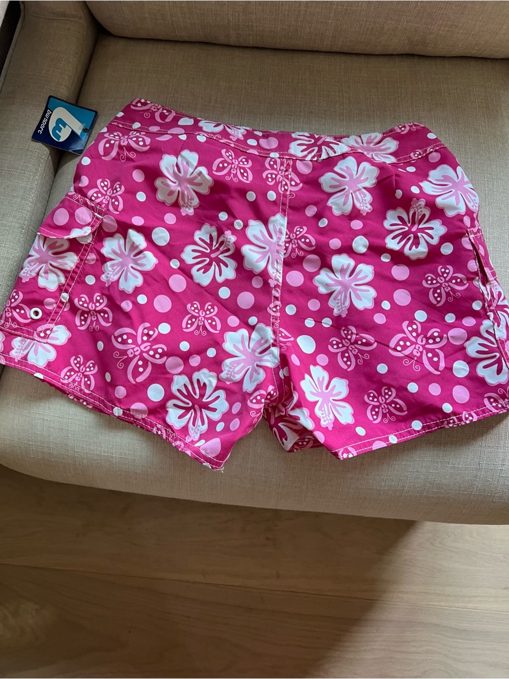 Unbranded Pink Floral Lace-Up Women’s Board Shorts brand new size 6 - Picture 6 of 6